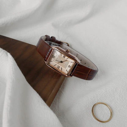 Women's Retro Elegant Waterproof Small Square Watch - Vintage Style & Durable - Buy Center