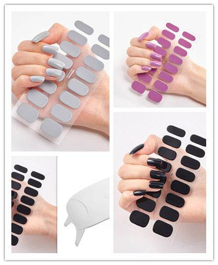 Waterproof Letter Color Nail Stickers - Long Lasting Stylish Designs - Buy Center