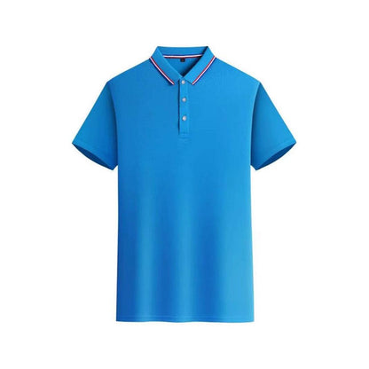 Short-Sleeved Business Polo Shirt - Asymmetric Fit in Multiple Colors - Buy Center