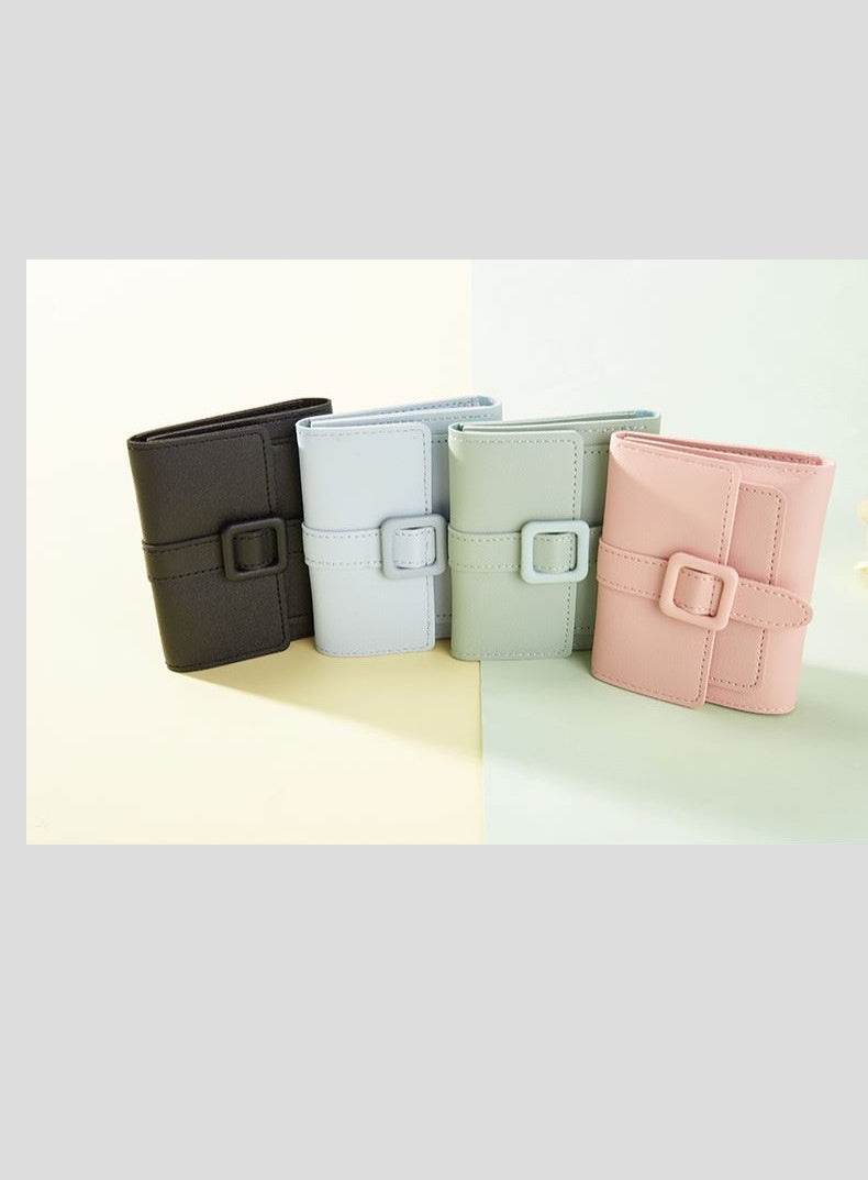 Short Solid Color Women’s Wallet - Lightweight, Waterproof Card Holder - Buy Center