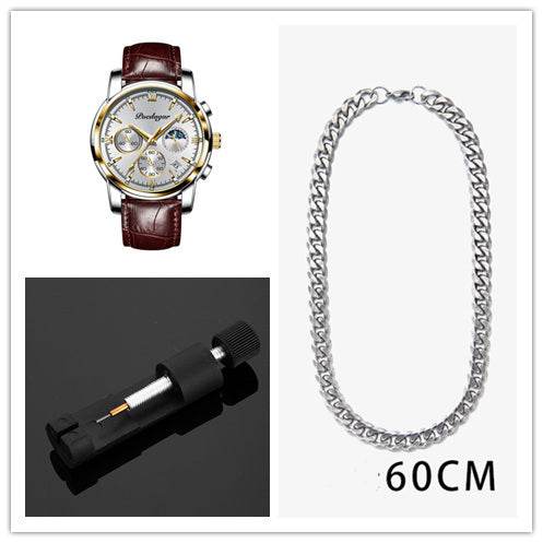 Multifunctional Men's Waterproof Watch - Luminous Quartz Style from Buycenter - Buy Center