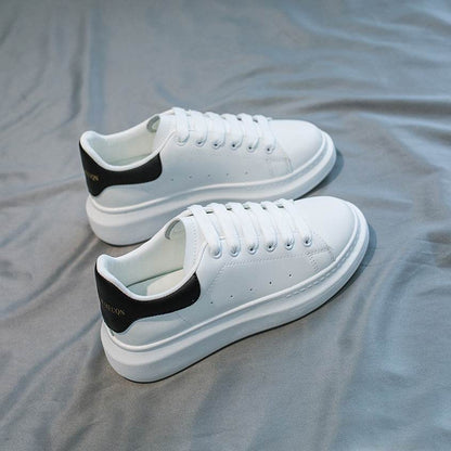 All-Match Microfiber Platform Shoes - Breathable & Height Boost for Women - Buy Center