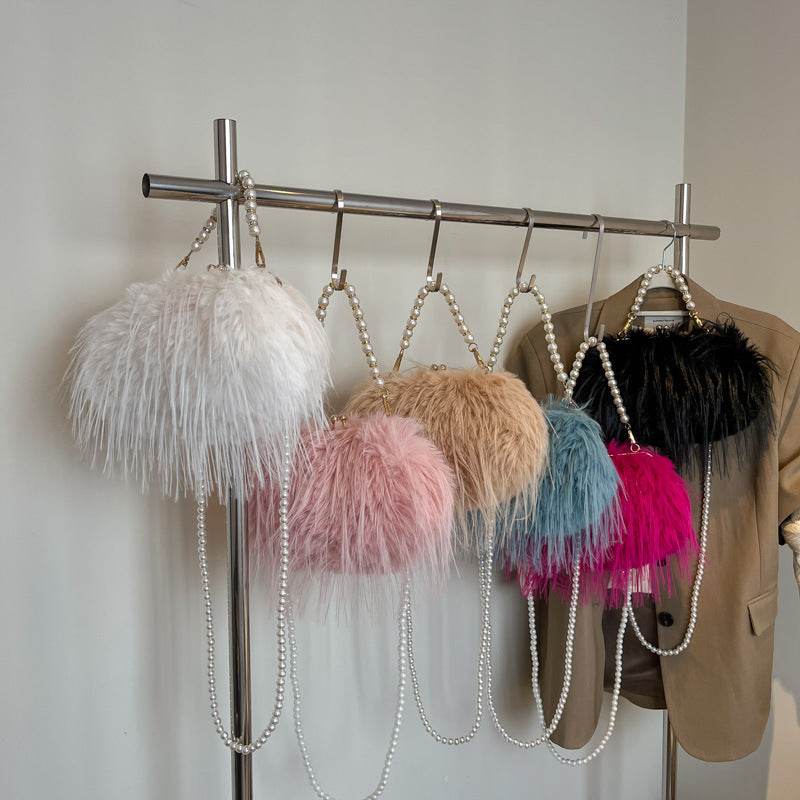 Buycenter Sweet Girl Plush Backpack - Portable Crossbody in Rose Red & More - Buy Center