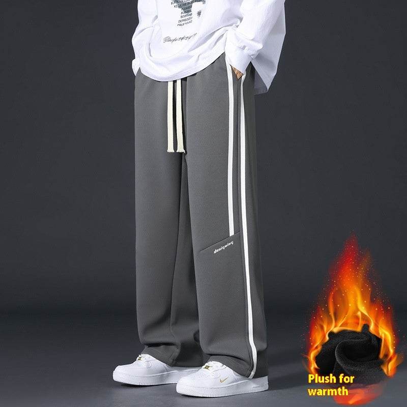 Youth Sports Pants - Fleece-Lined Casual Trousers for Winter Comfort - Buy Center