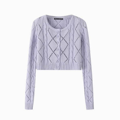 Retro High Waisted Sweater for Women - Slimming Long Sleeve Style - Buy Center