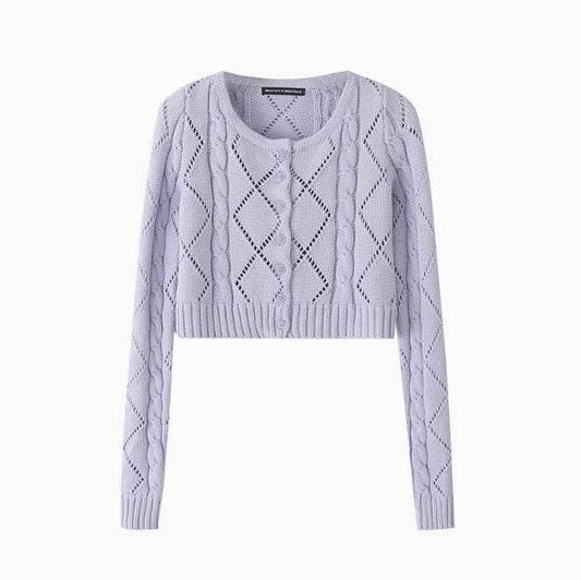 Retro High Waisted Sweater for Women - Slimming Long Sleeve Style - Buy Center