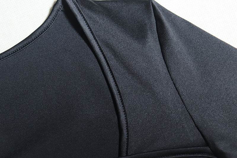 Buycenter Wrapped Chest Jumpsuit - Long Sleeve Navel Skirt for Women - Buy Center