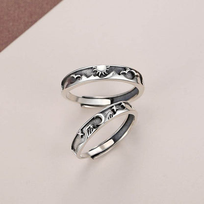 Luxury Adjustable Ring for Men & Women - Stylish 925 Silver Constellation - Buy Center