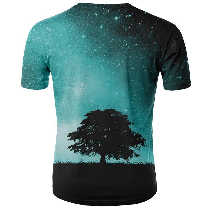 Men's 3D Digital Printing Slim Fit T-Shirt - Summer Style & Comfort - Buy Center