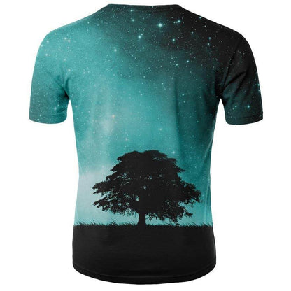 Men's 3D Digital Printing Slim Fit T-Shirt - Summer Style & Comfort - Buy Center