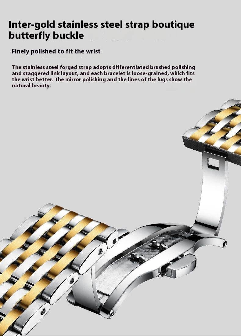 Men's Waterproof Quartz Watch - Luminous Display & Calendar Function - Buy Center