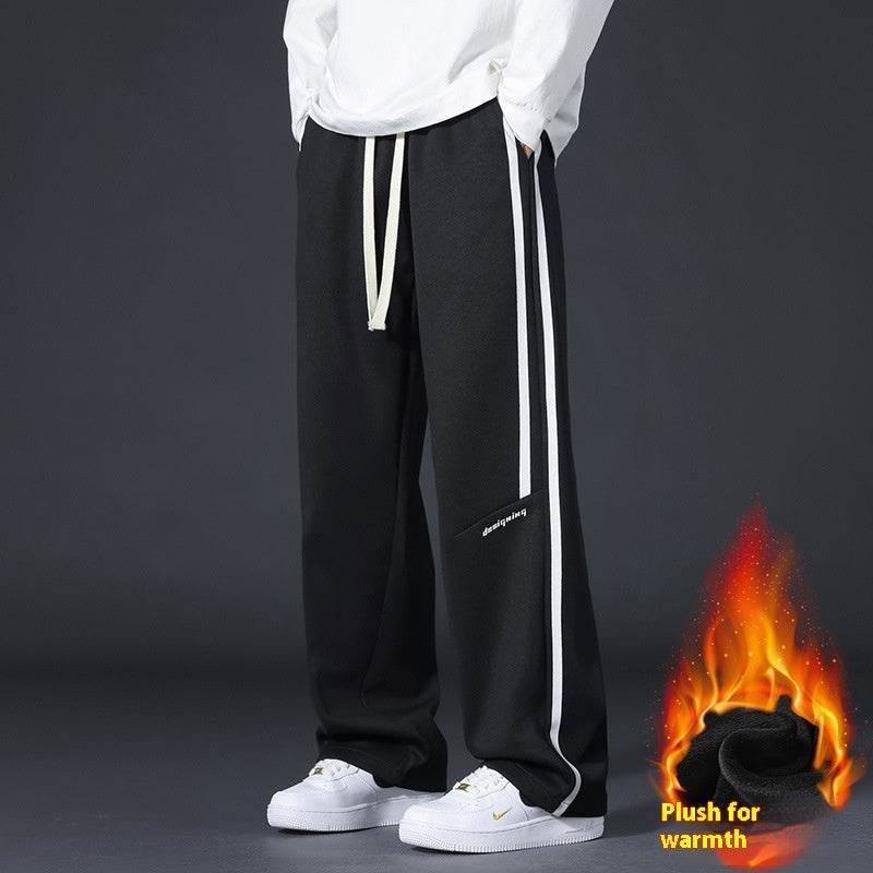 Youth Sports Pants - Fleece-Lined Casual Trousers for Winter Comfort - Buy Center