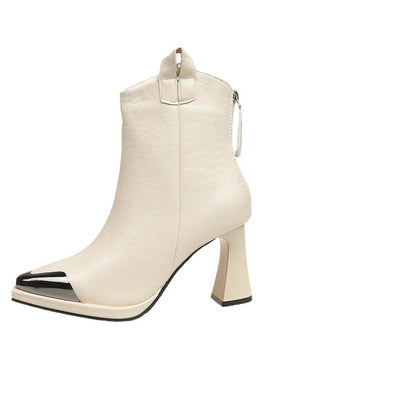 Women's Plus Size Retro Mid-Calf Boots - Pointed Toe & Chic High Heels - Buy Center