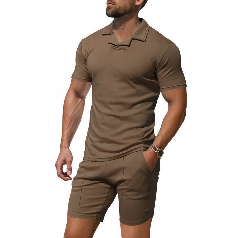 Buycenter Men's Slim Fit Casual Shirt & Shorts - Quick-Drying Outfit - Buy Center