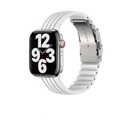 Buycenter Silicone Stripe iWatch Strap - Stylish & Comfortable for Men/Women - Buy Center