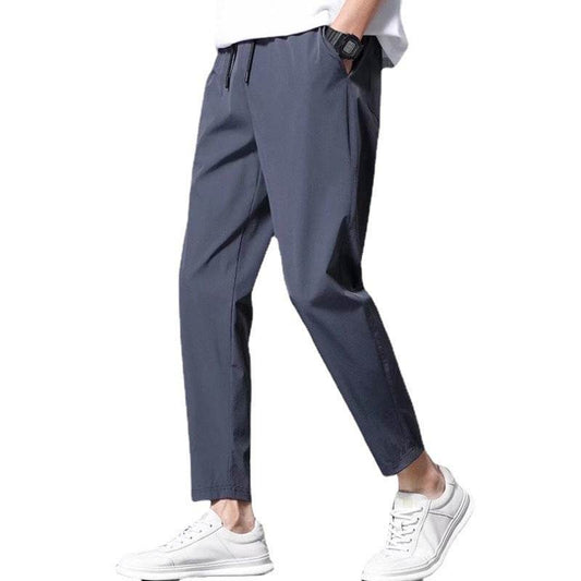 Thin Ice Silk Casual Pants - Men's Loose Sweatpants in Multiple Colors - Buy Center