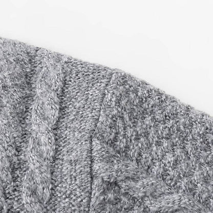 Buycenter Men's Thickened V-Neck Woolen Sweater - Warm Winter Pullover - Buy Center