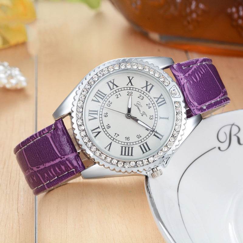 Fashion Belt Roman Scale Gear Watch - Stylish Quartz Bracelet for Women - Buy Center