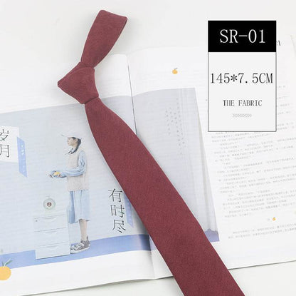 Korean Style Unisex Suede Bow Tie - Trendy Casual Accessory 2025 - Buy Center