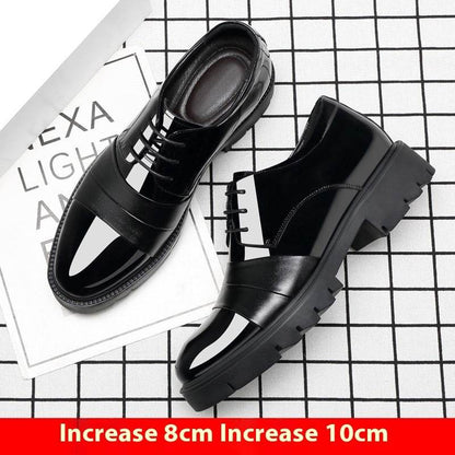 Men's Height Increasing Insole Shoes - 10cm Platform for Business Style - Buy Center