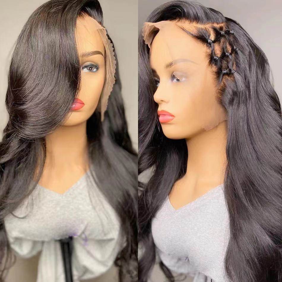 European & American Lace Wig - Long Curly Hair with Chic Middle Bangs - Buy Center