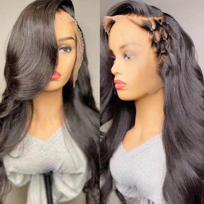 European & American Lace Wig - Long Curly Hair with Chic Middle Bangs - Buy Center