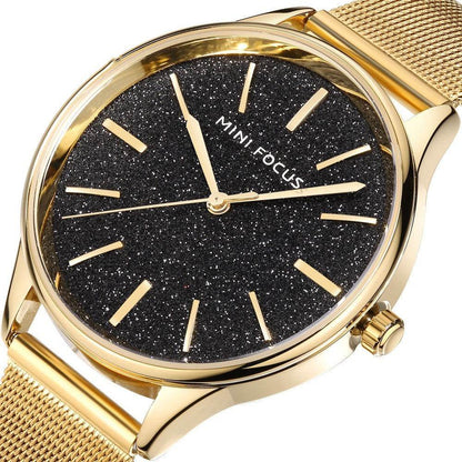Buycenter Women's Quartz Dress Watch - Fashionable Gold & Black Styles - Buy Center