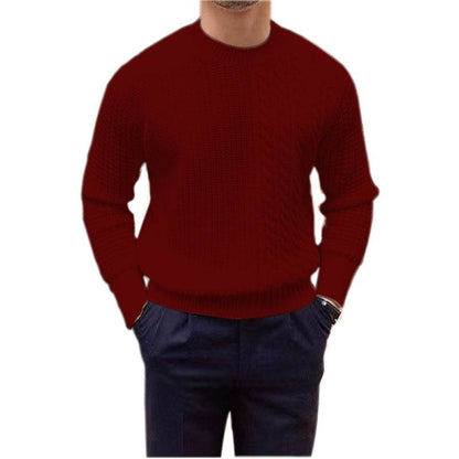 Buycenter Men's Knitted Sweater - Twisted String Design, Available in 5 Colors - Buy Center