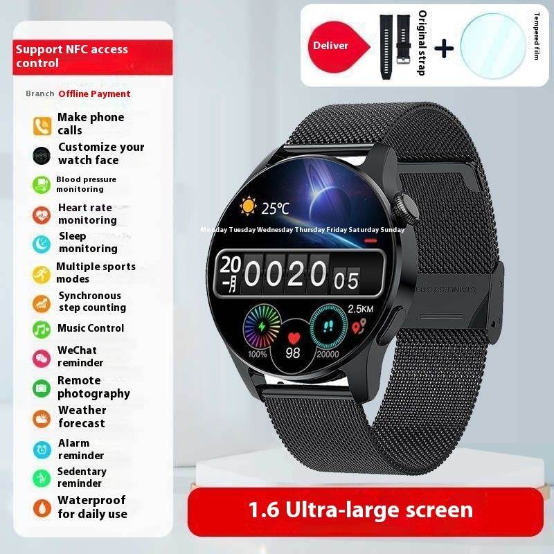 Sports Bracelet Smart Watch for Men - Bluetooth, Waterproof, Touch Screen - Buy Center