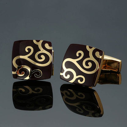Grass Rose Gold & Silver Cufflinks - Premium Stylish Accessory for Anyone - Buy Center