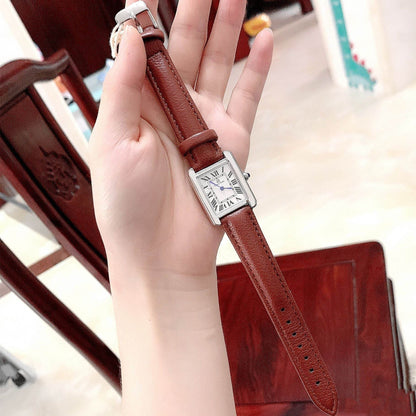 Girls' Retro Dress Watch - Classy Black & Light Brown Casual Style - Buy Center