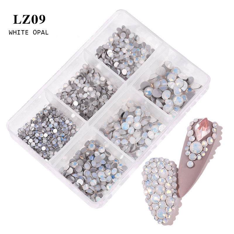 Nail Art Flat Rhinestone Set - Mixed Color Glitters for Stunning Manicures - Buy Center