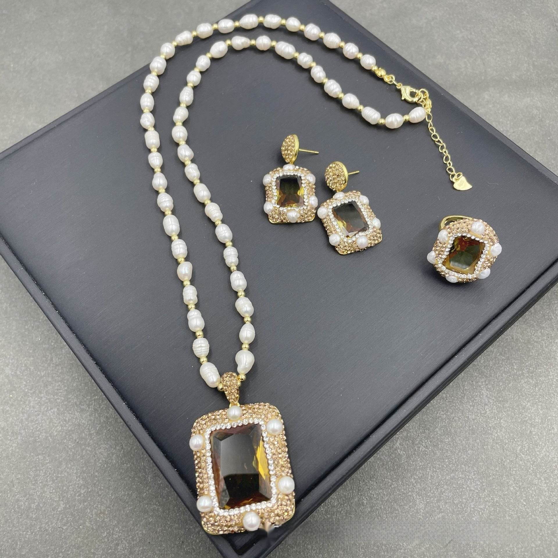 European American K-Gold Jewelry - Photosensitive Stone, Luxury Style - Buy Center