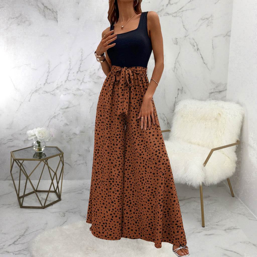 Buycenter Women's Slimming Polka-Dot Trousers - Stylish & Comfortable Fit - Buy Center