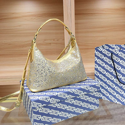 Stylish Rhinestone Tote - Large Capacity Dinner Clutch Bag for Women - Buy Center