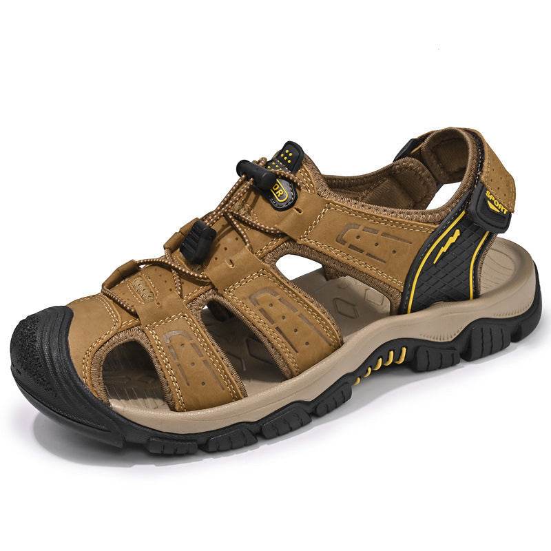 Men's Plus Size Sandals - Premium Brown & Black Casual Summer Footwear - Buy Center