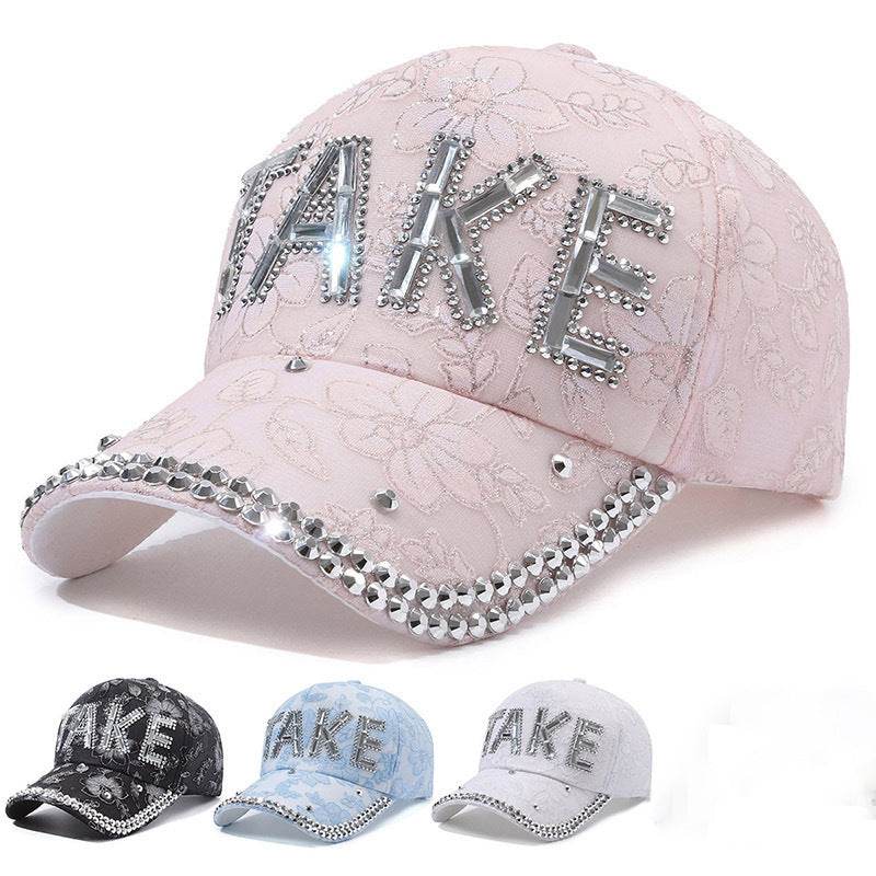 Rhinestone TAKE Women's Baseball Cap - Lightweight & Breathable Summer Style - Buy Center