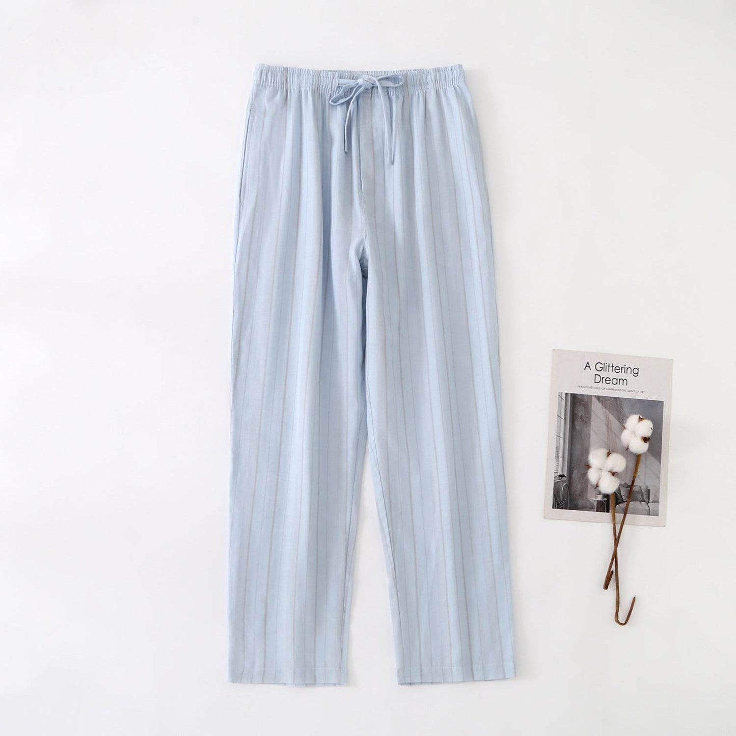 Buycenter Men's Thin Cotton Pajamas - Comfortable & Breathable Sleepwear - Buy Center