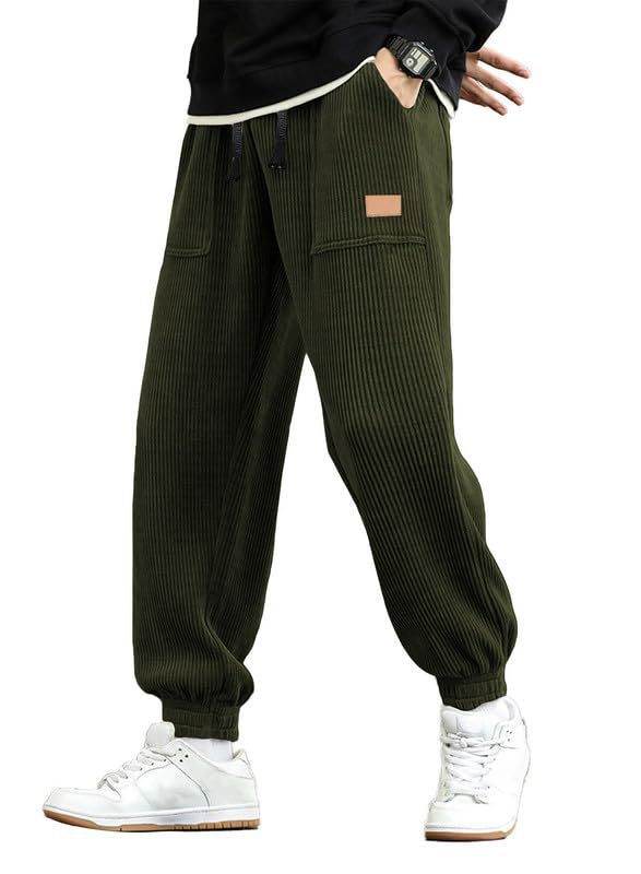 Men's Loose Corduroy Overalls - Comfortable Jogging Pants, Trendy Styles 2025 - Buy Center