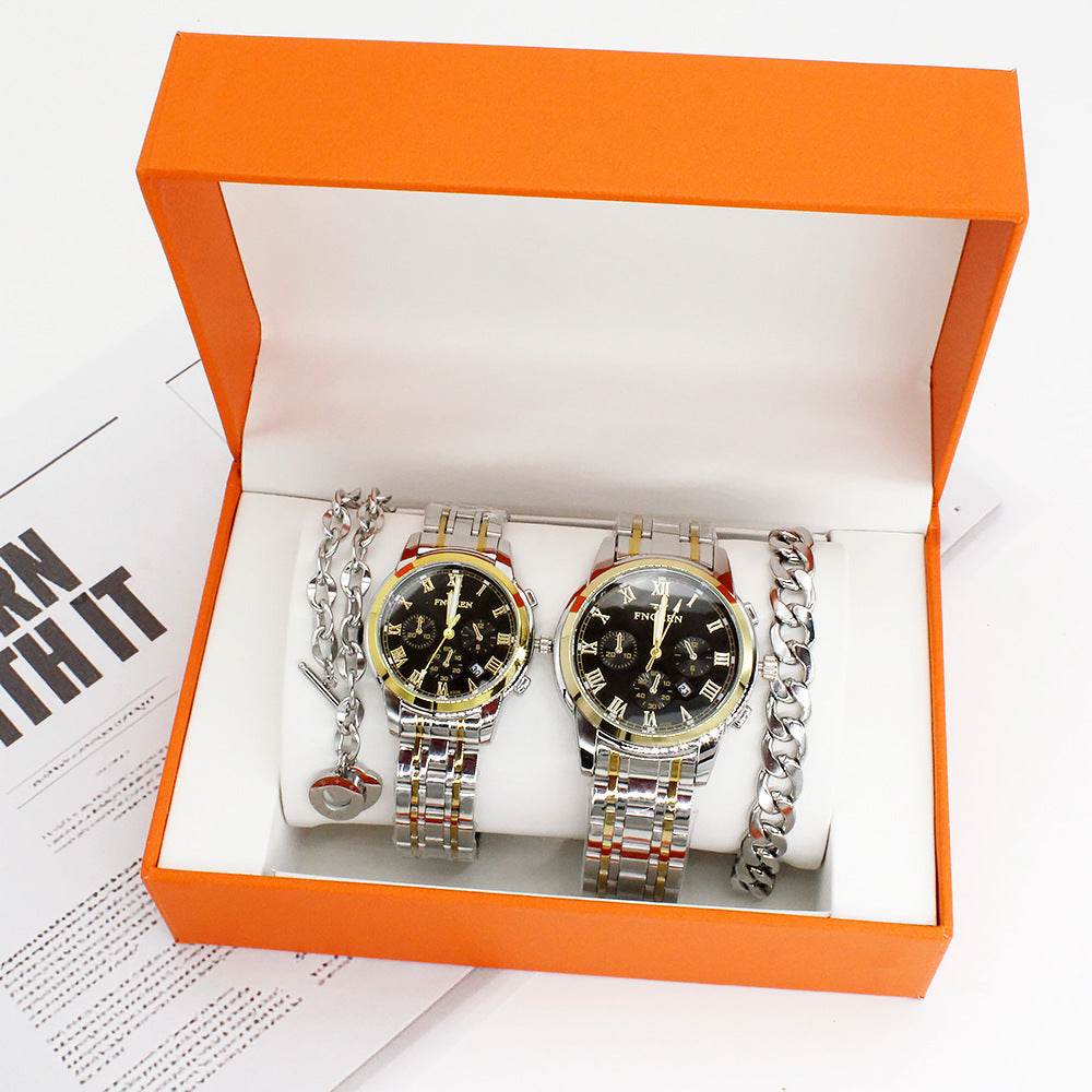 Couple Quartz Watch Suit - Stylish Timepieces for Him and Her 2025 - Buy Center