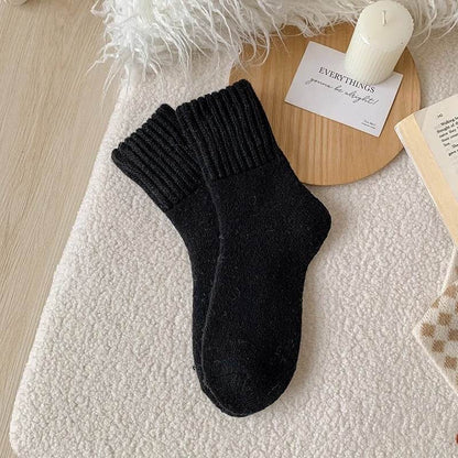 Women's Thick Fluffy Loop Socks - Cozy Black, Beige, Khaki Styles - Buy Center