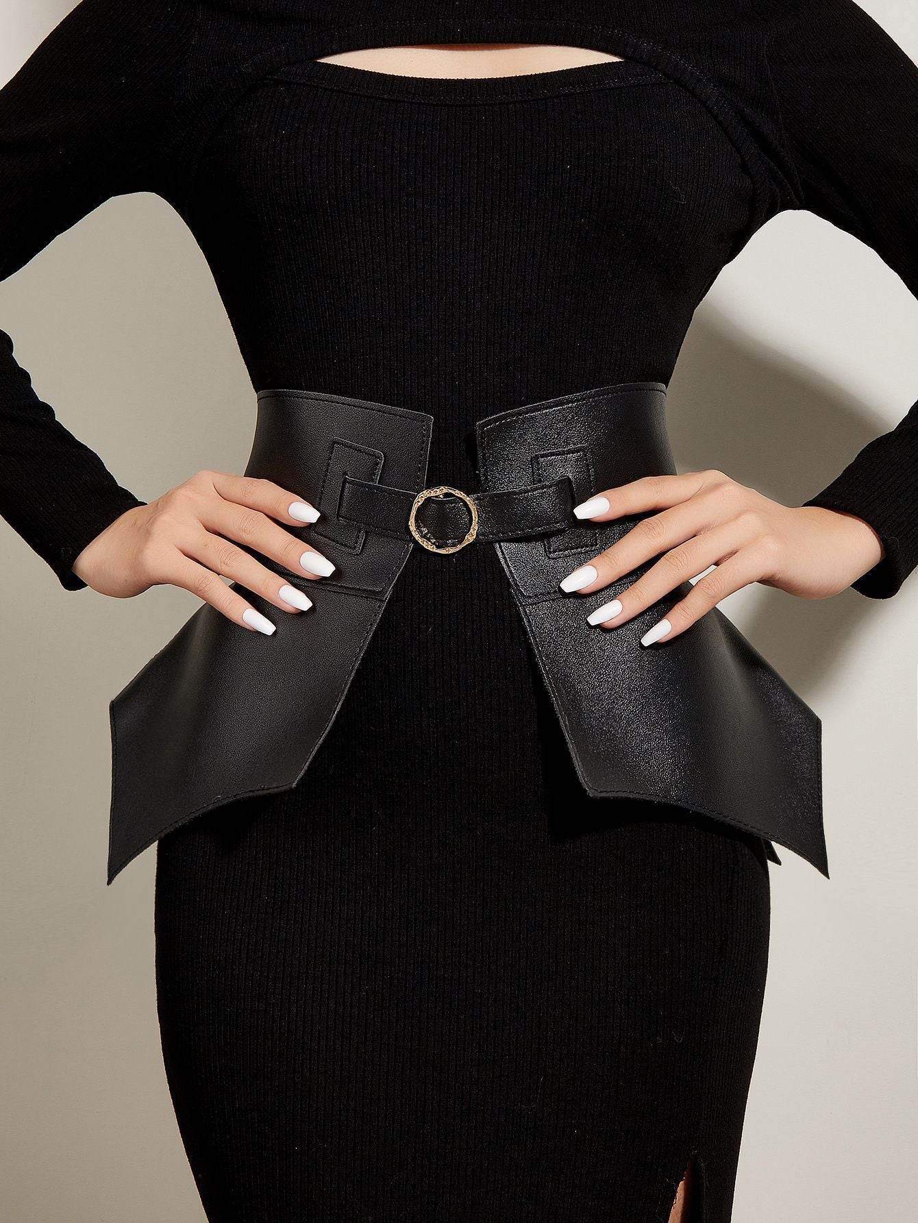 American Style Girdle Waist Skirt - Fashionable PU Leather Belt 2025 - Buy Center