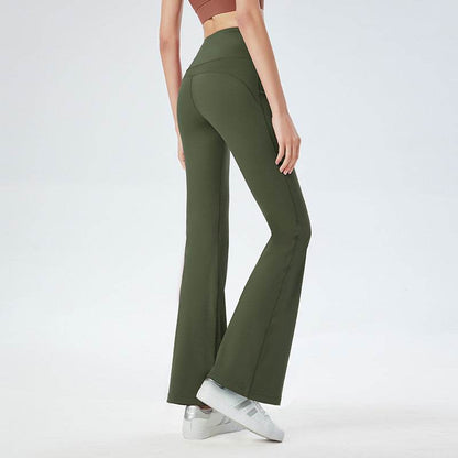 Buycenter High Waist Hip Lift Sports Pants - Moisture-Wicking, Casual Fit - Buy Center