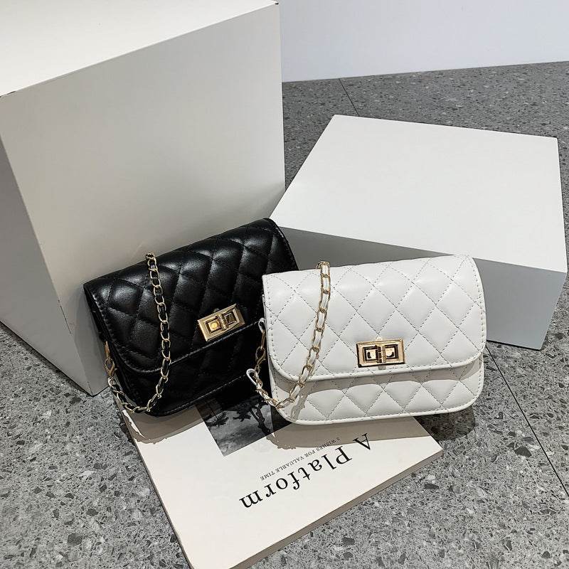 Buycenter Women's Casual Diamond Chain Messenger Bag - Stylish Evening Accessory - Buy Center