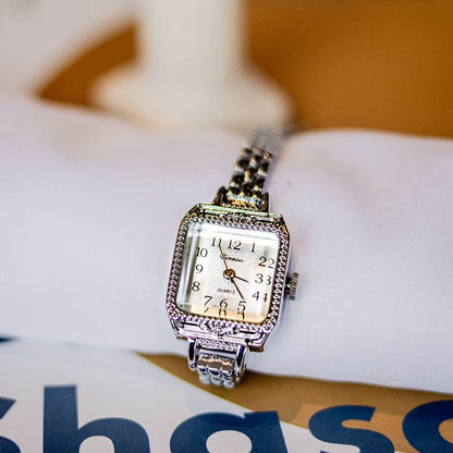 Elegant Square Copper Strips Ancient Watch for Women - Stylish & Durable - Buy Center