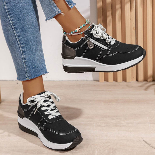 Casual Plus Size Sneakers for Women - Stylish Low Top All-Matching Shoes - Buy Center