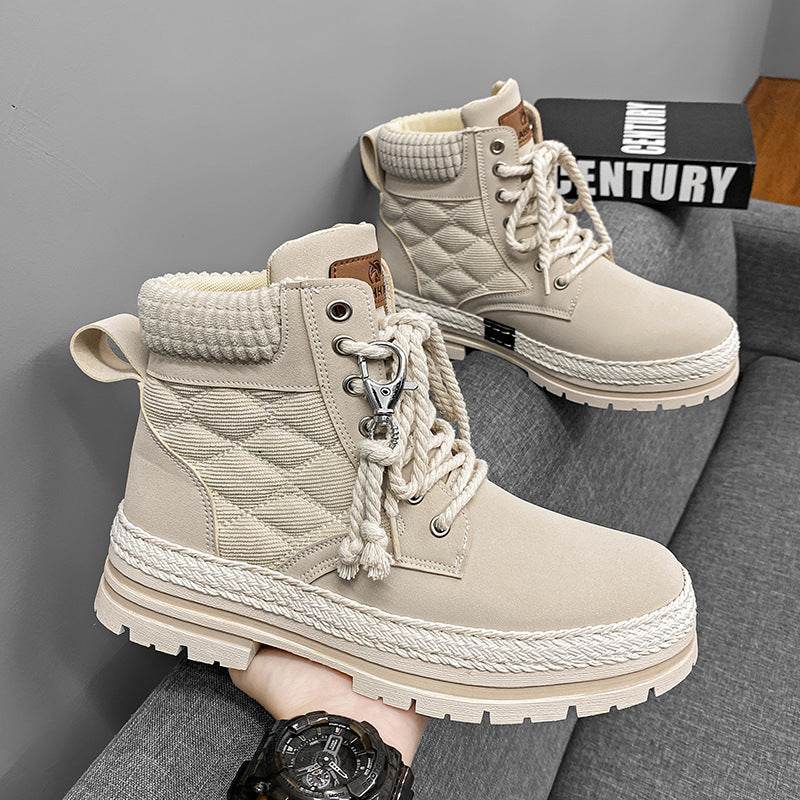 High-Top Sports All-Match Student Boots - Stylish Platform Shoes for Men - Buy Center