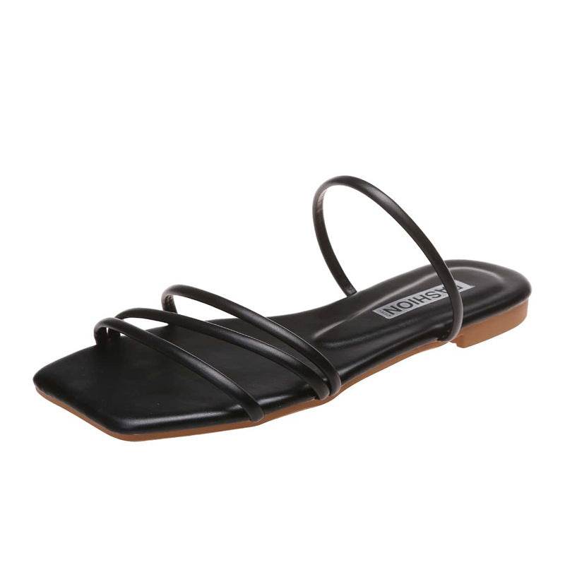 Thin Strap Minimalist Slippers for Women - Lightweight & Breathable Comfort - Buy Center