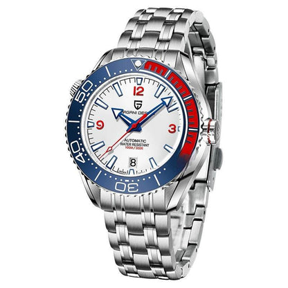 Stylish Men's Mechanical Watch - Rotatable Bezel & Luminous Hands - Buy Center