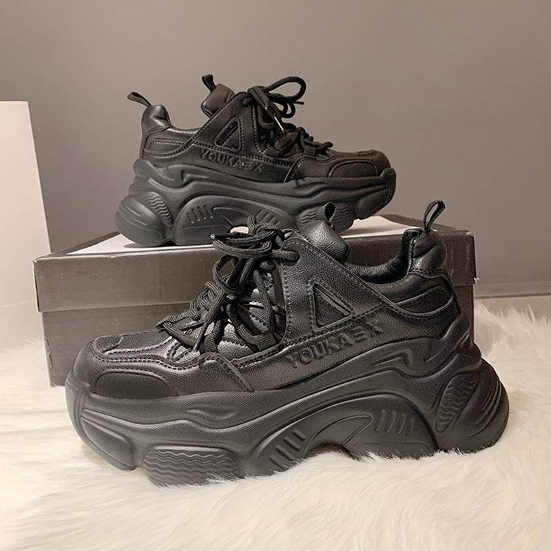 Buycenter Trendy Platform Shoes - Stylish High Heel White Sneakers - Buy Center